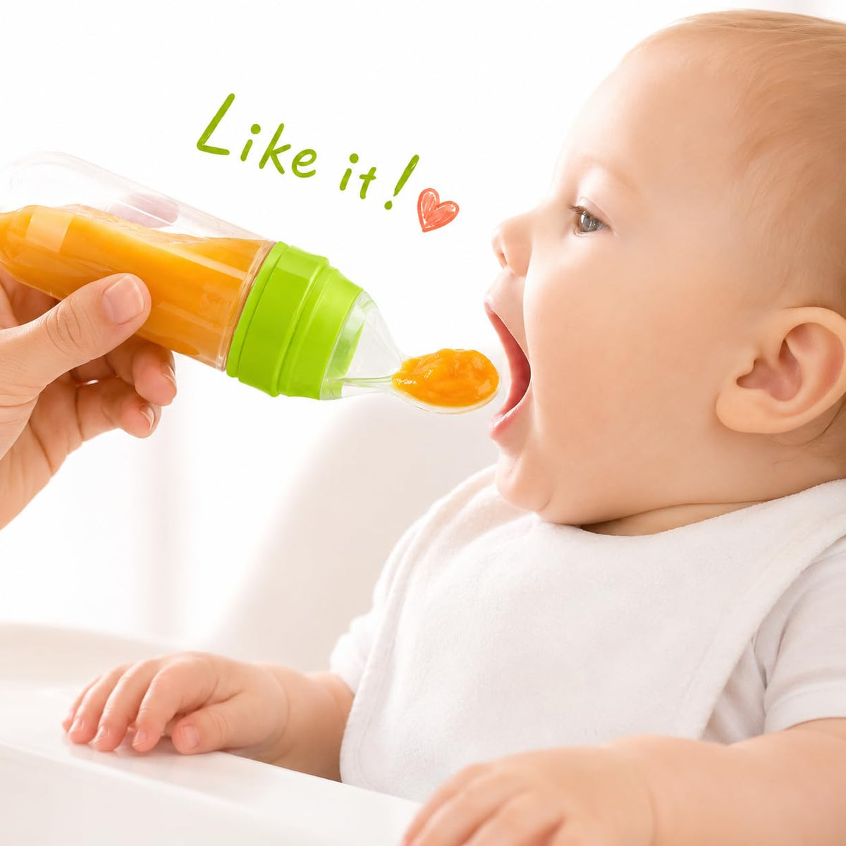Food Dispensing Spoon Cereal Feeding Bottle
