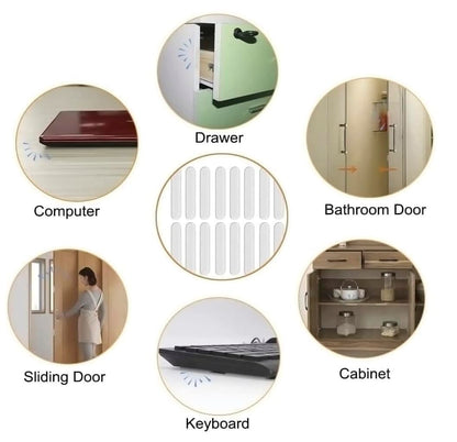 10 Pcs Door Handle Bumper Soft Wall Protector