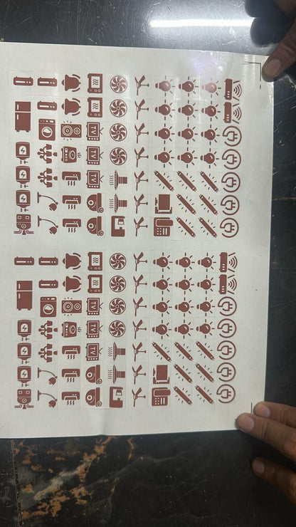 Gold Switch Stickers (Pack Of 1)