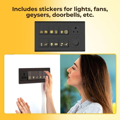 Gold Switch Stickers (Pack Of 1)